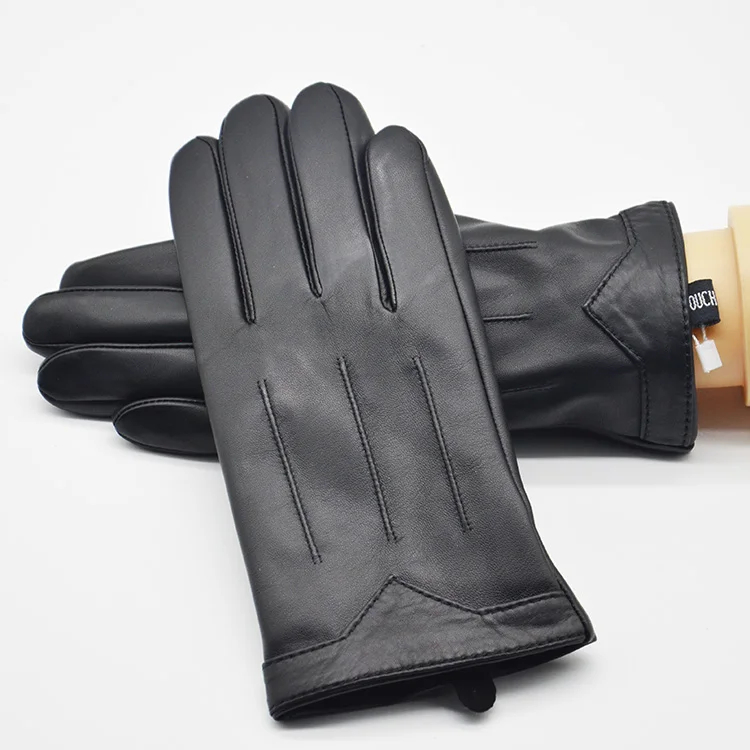 fashion winter new style men Genuine Sheepskin leather gloves wholesale gloves