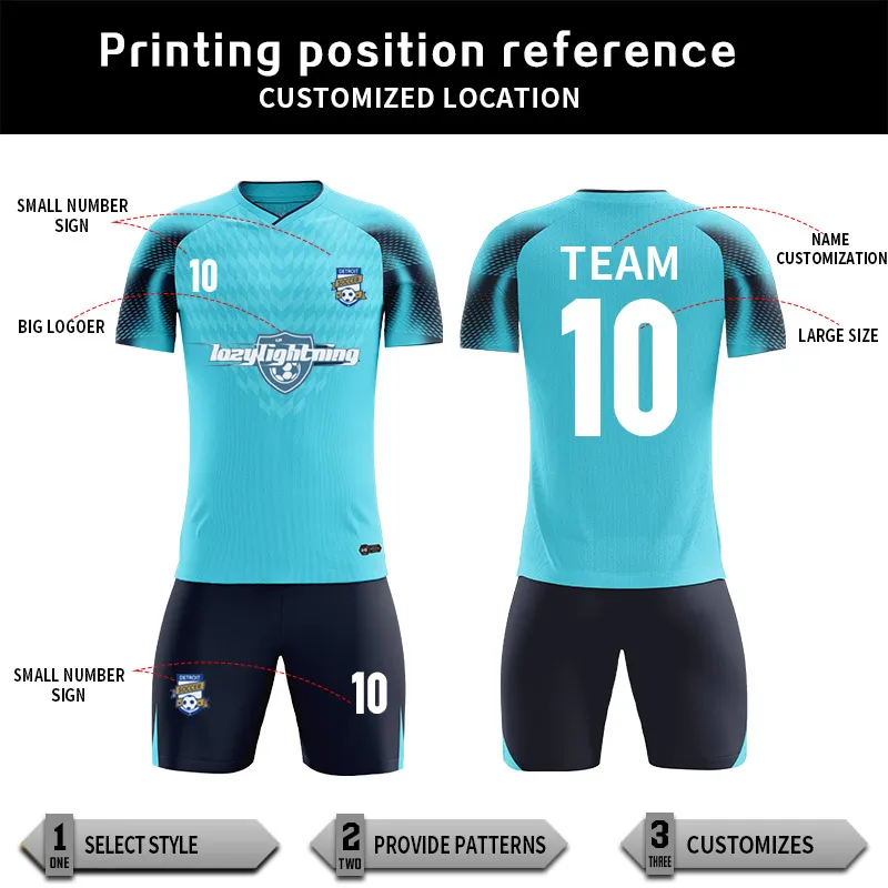 China Factory 100% Polyester football clothing tracksuit soccer for Football Team and Club with your logo