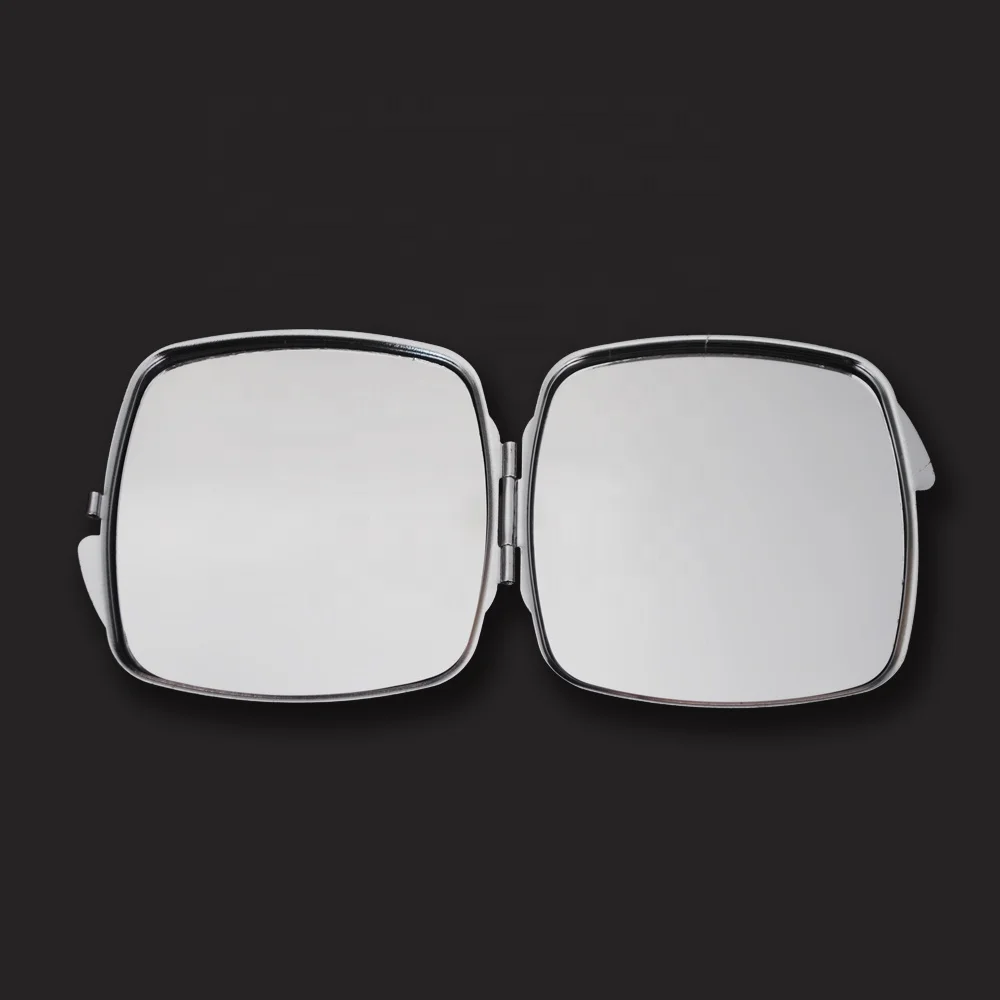 high quality blank metal square shaped compact mirror for promotion