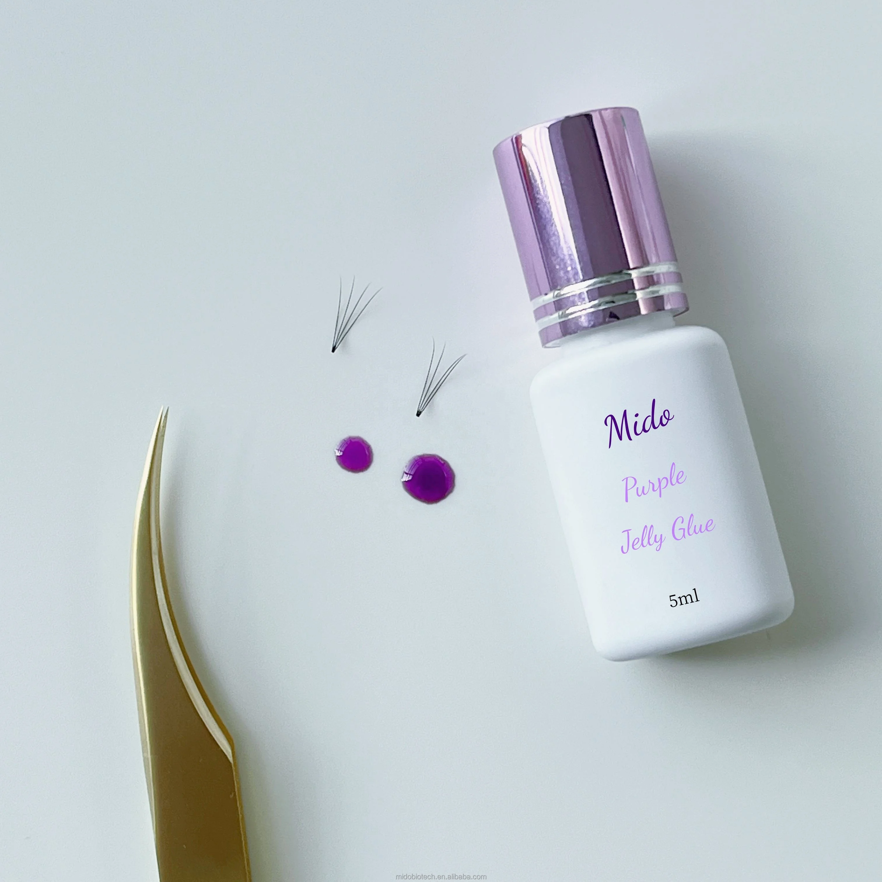 Mido no irritation eyelash extension glue for curly eyelashes super strong longstanding jelly glue with private label