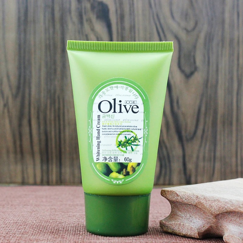wholesale Softening & Whitening Olive Hand Cream,deeply moisturizing Hand lotion/ hand cream 60g