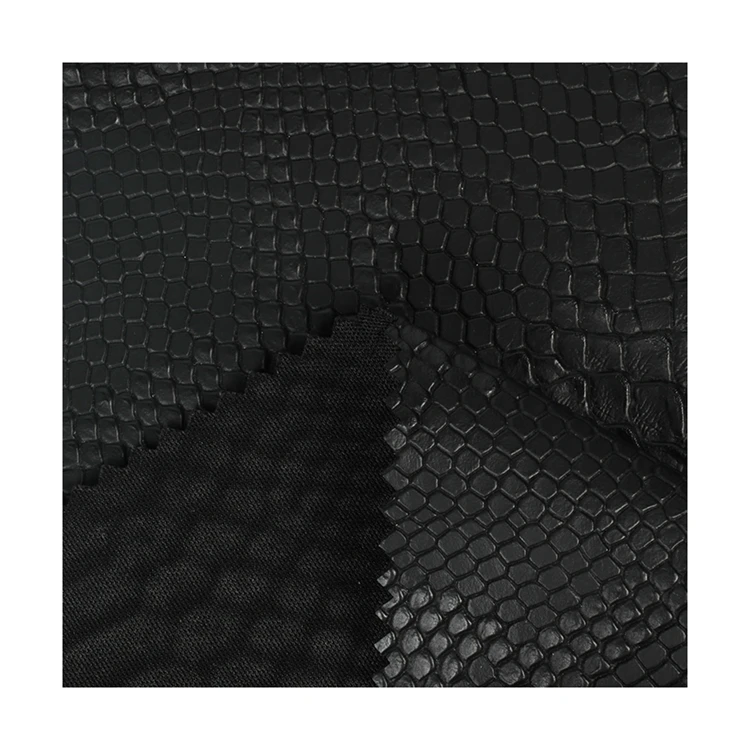 Factory Direct Wholesale Custom snake skin PVC Leather Stiffness For Decoration