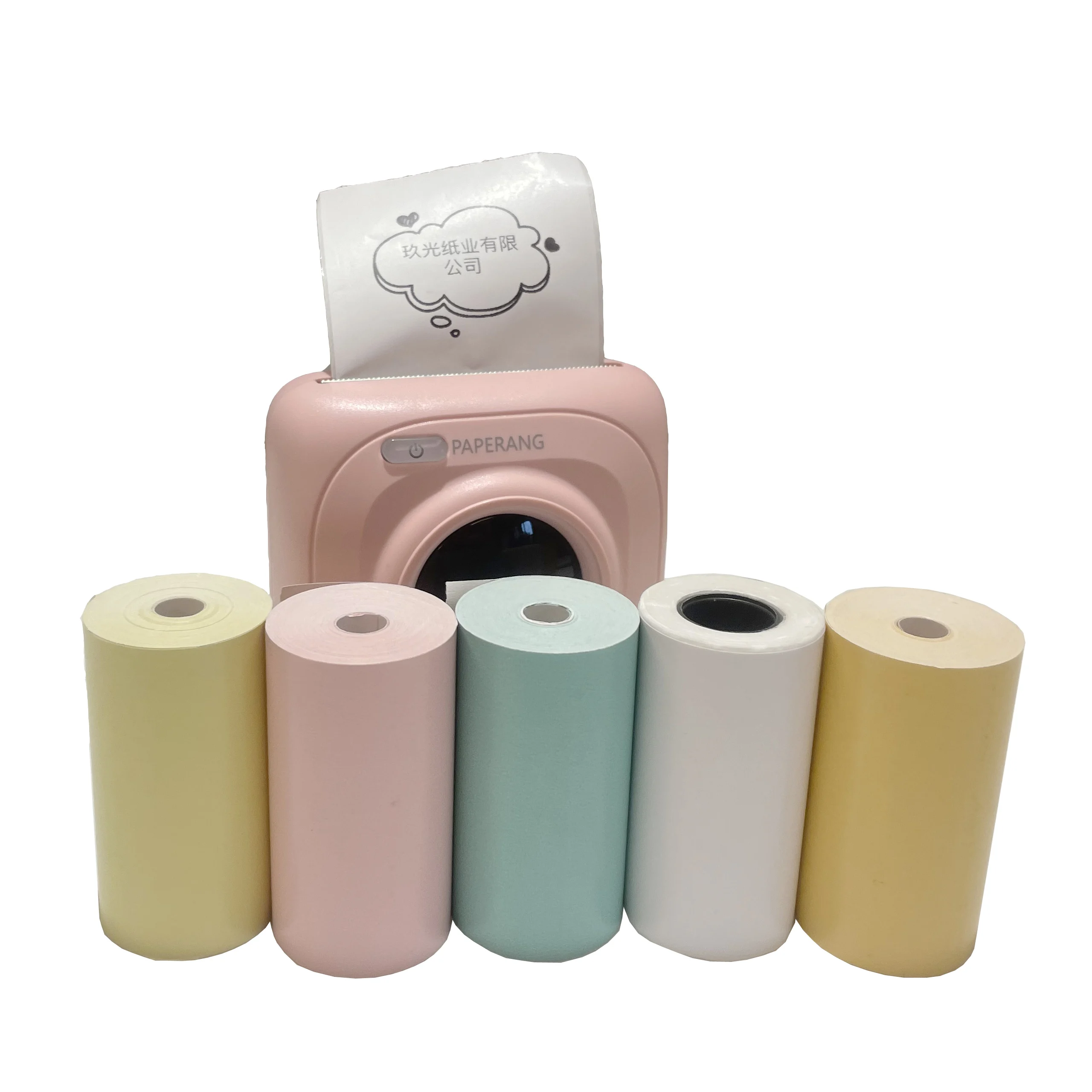 57x30mm printed POS printer yellow thermal paper roll with ready stock
