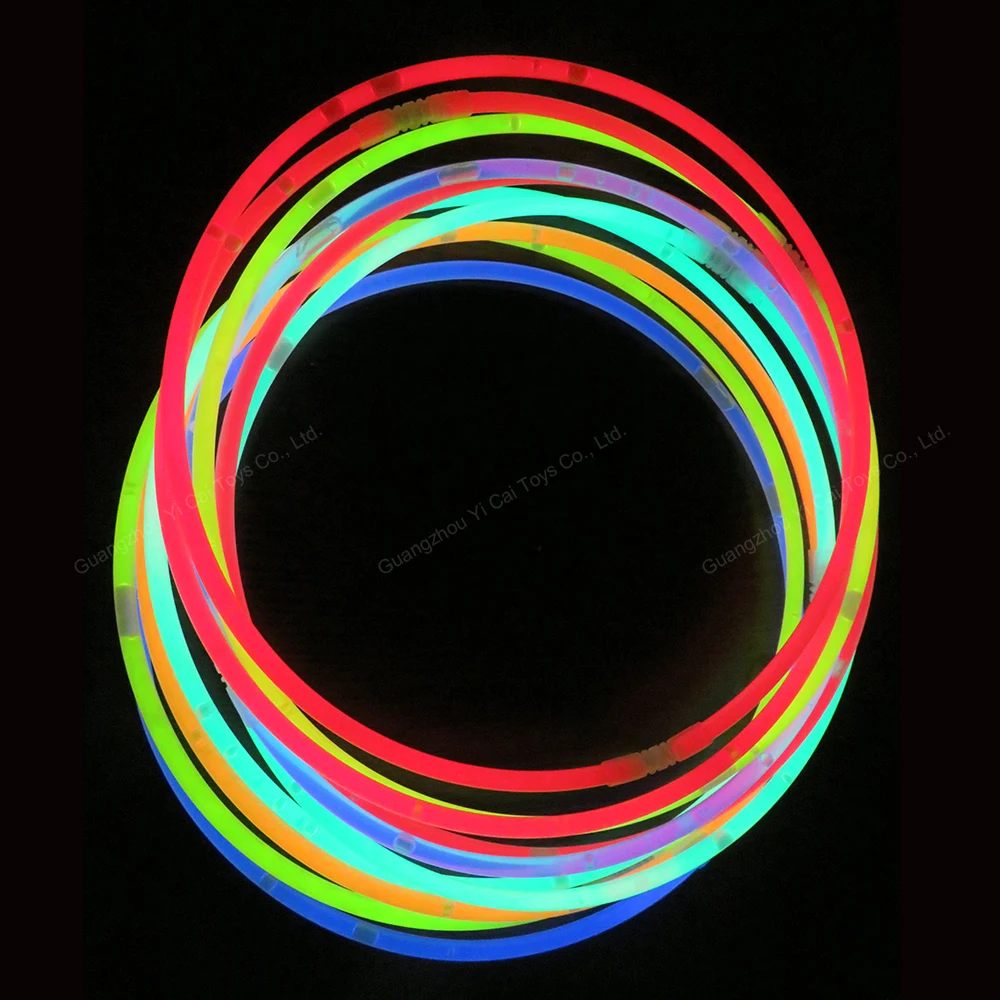 Party Favors 22' Glow Stick Necklace for Party Supplies Glow Necklace Custom