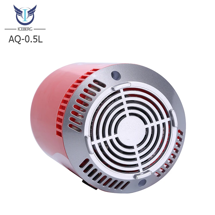 Top Open Lid Can Cooler Refrigerator Round Beverage Cooler 0.5L Mini Fridge