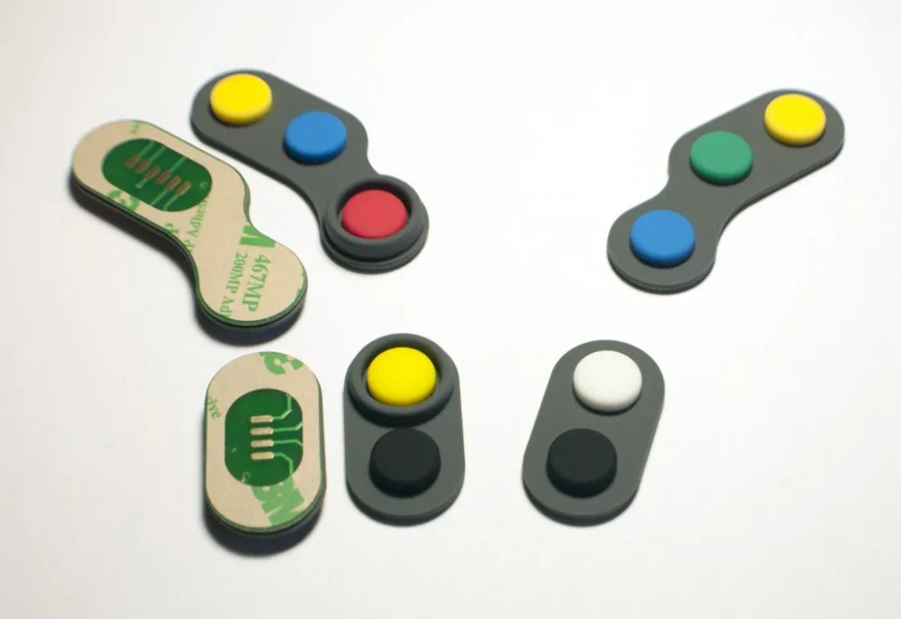 OEM Waterproof silicone rubber button key membrane switch overlay sealed membrane keypad keyboard panel