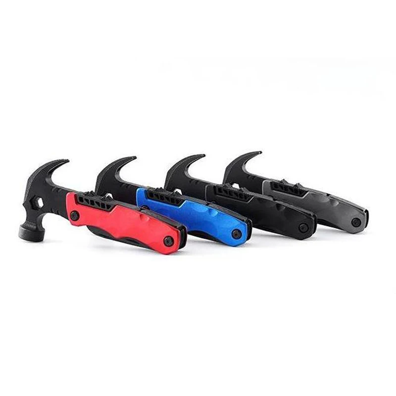 Style Outdoor Camping Survival Accessories Mini Safety Multi-Functional Hammer Multitool For Car Emergency