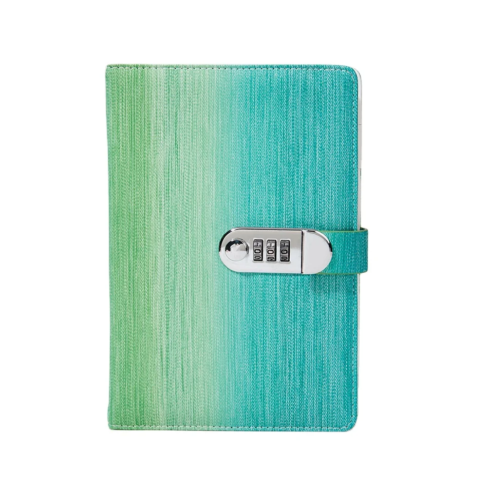 PU lock style notebook love notebook lock diary diary notebook for girls with lock