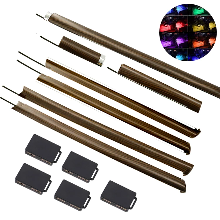  16 colors LC200 Accessories Ambient Light Mahogany Interior Door Atmosphere For Toyota Land