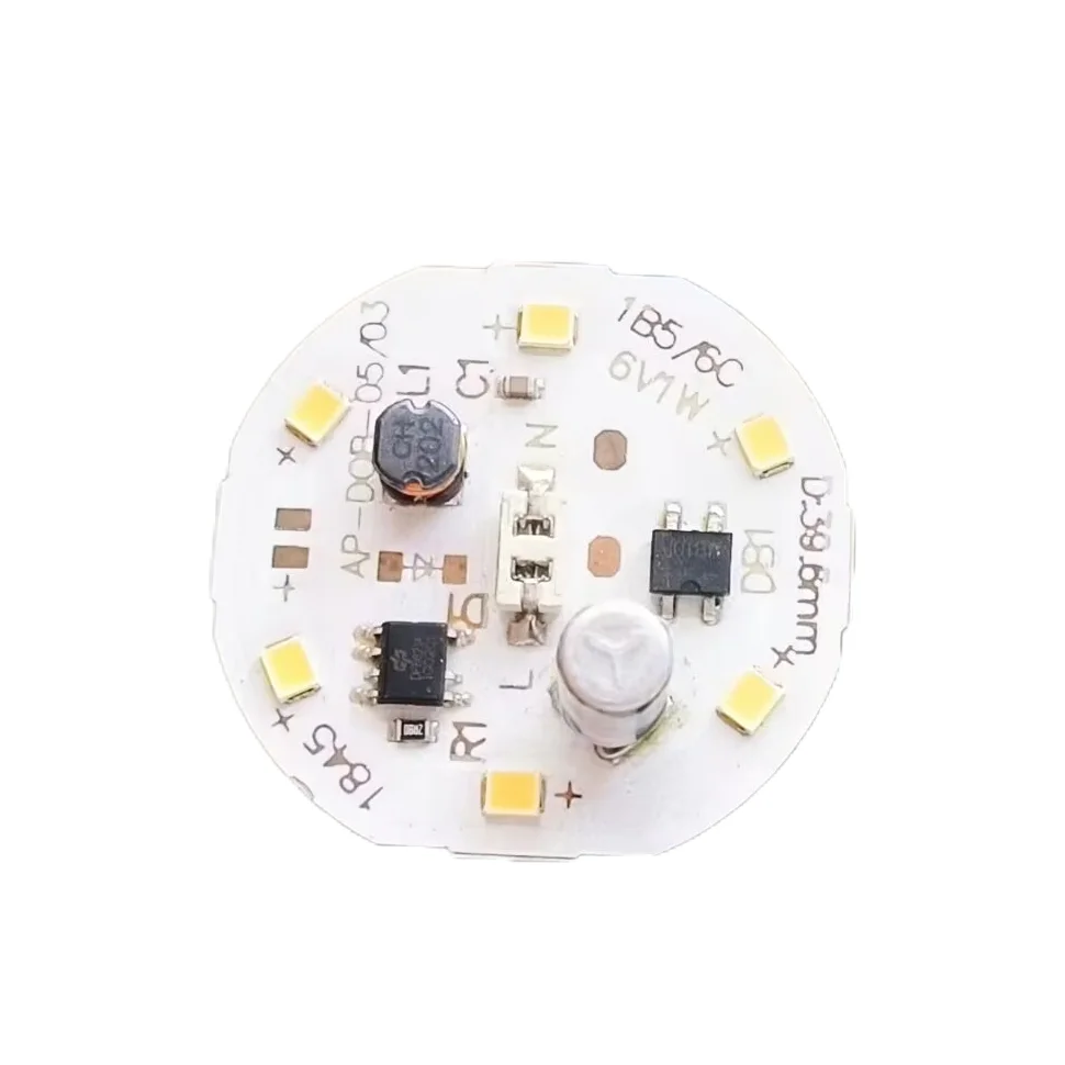 Modern Design Dob Factory LED Light PCB Board 5W SMD2835 Chip with B22 Base 12V Input Two-Year Warranty for Home Use