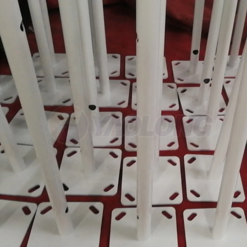 Yaolong Design 3m White Powder Coat Finished Waterproof Security Used Street Light Pole With Base Plate