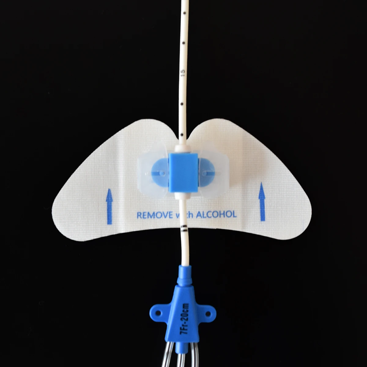 Medical PICC drainage tube butterfly buckle fixation attached bile duct catheter fixation device