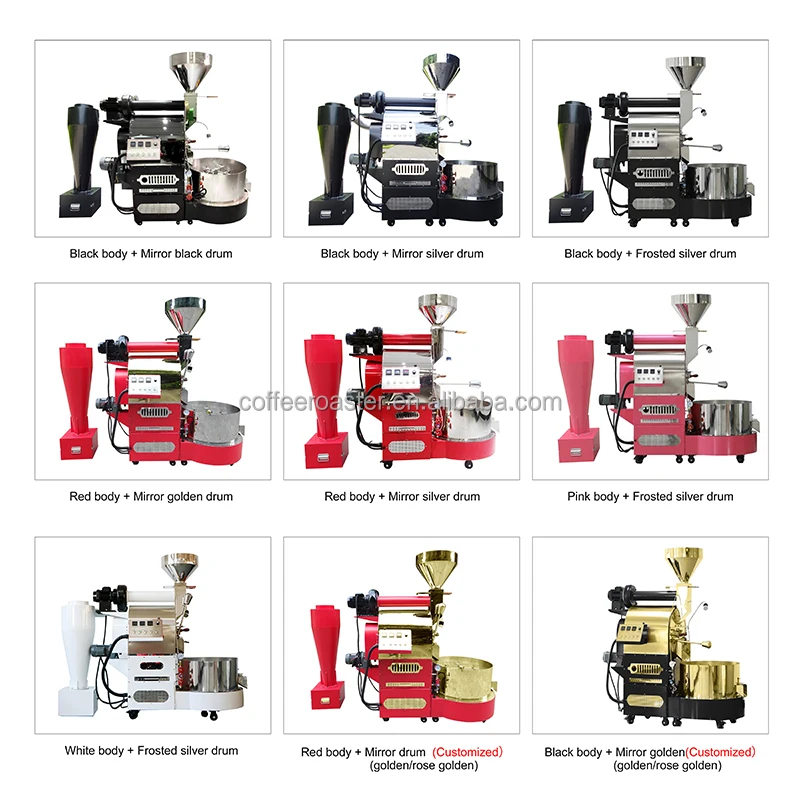 China Manufacturer 3 kg coffee roaster 3kg small coffee roasters with grinder milling