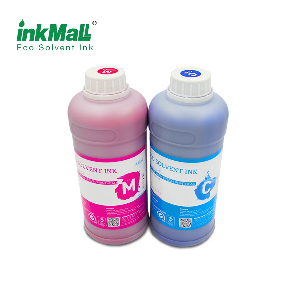 InkMall  Hot sale 1000ML eco solvent ink for dx5 dx7 head with good price