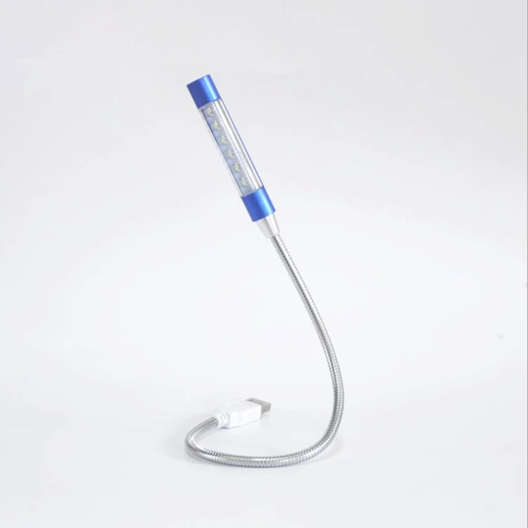 Usb new strange flexible metal hose led light 6pcs super bright light bead notebook keyboard portable lamp USB light