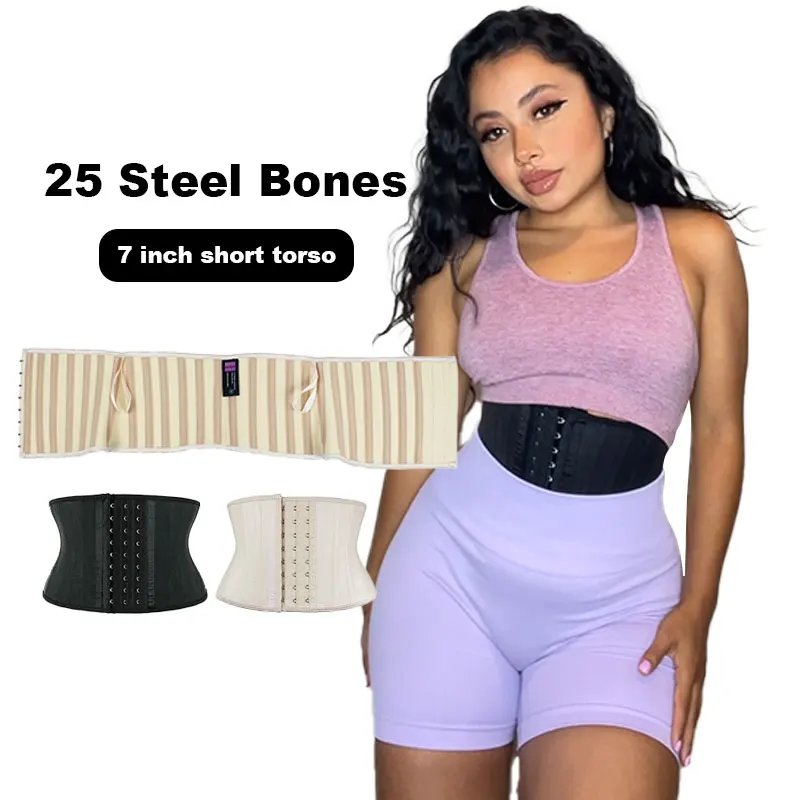 Винтажный черный корсет из латекса