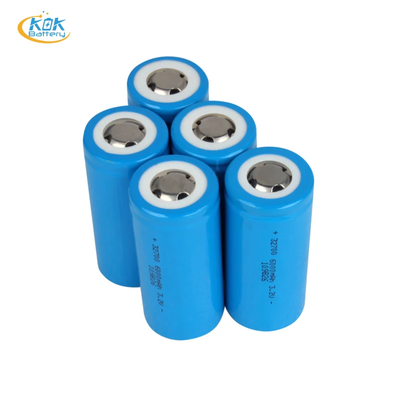 KOK Power 32650 32700 3.2V 6Ah 6000mAh Cylindrical LiFePO4 Cell