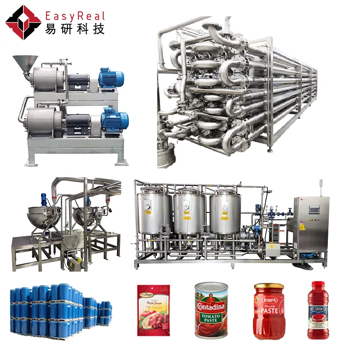 turnkey plant for the production of sauces, ketchup and tomato paste