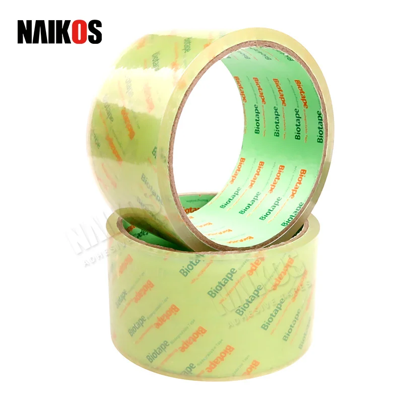 Hot Sale Eco Tape Biodegradable Cellophane Clear High Temperature No plastic Carton Packaging Tape