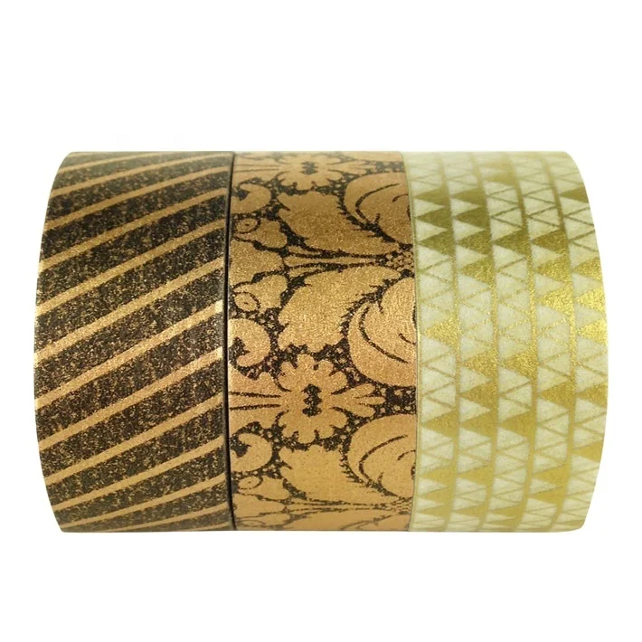 Decorative Gold Powder Glitter Film Tape With Dot