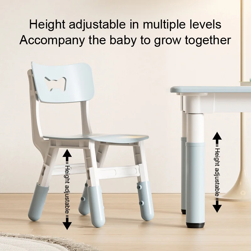 Feiqi adjustable children activity learning study play table and chair set kids multifunctional plastic reading desk