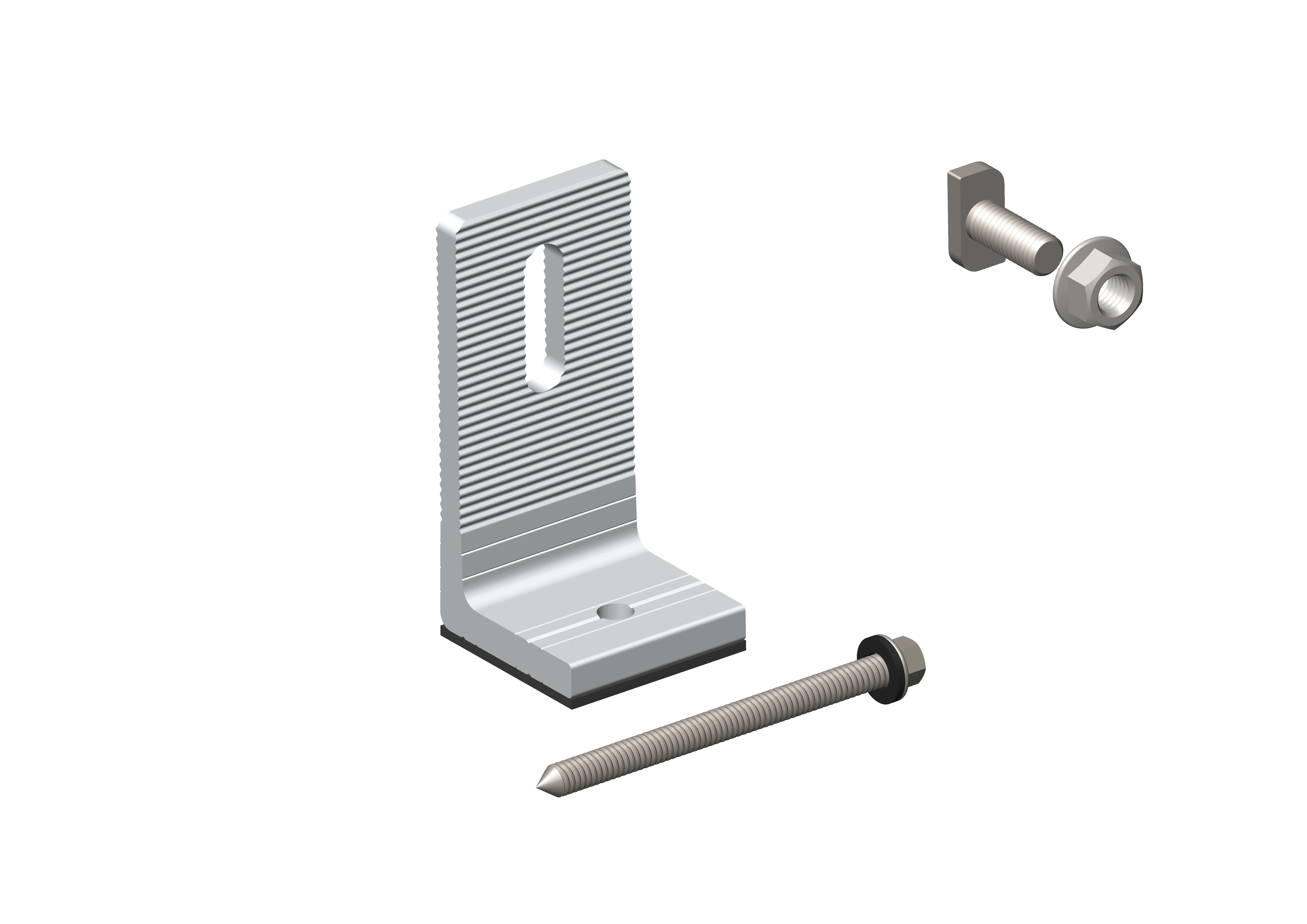 Factory manufactured metal roof L feet aluminum solar mounting