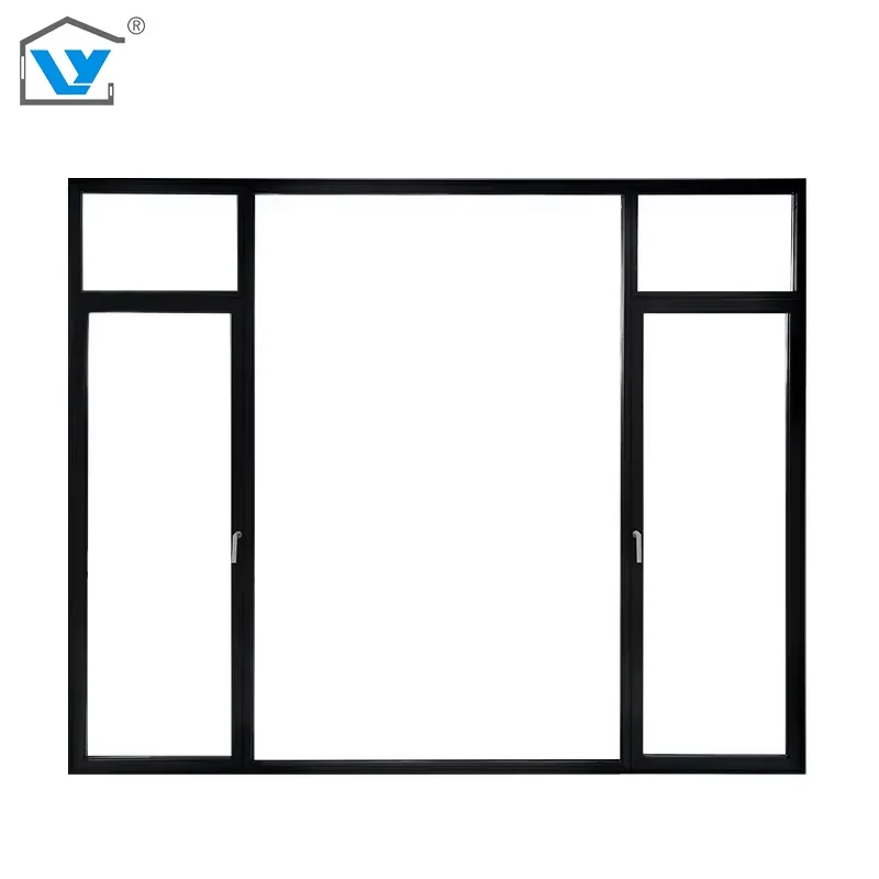 Customizable Modern Design Aluminum Alloy Triple Pane Casement Windows Horizontal Opening Swing Style Folding Folding Screen
