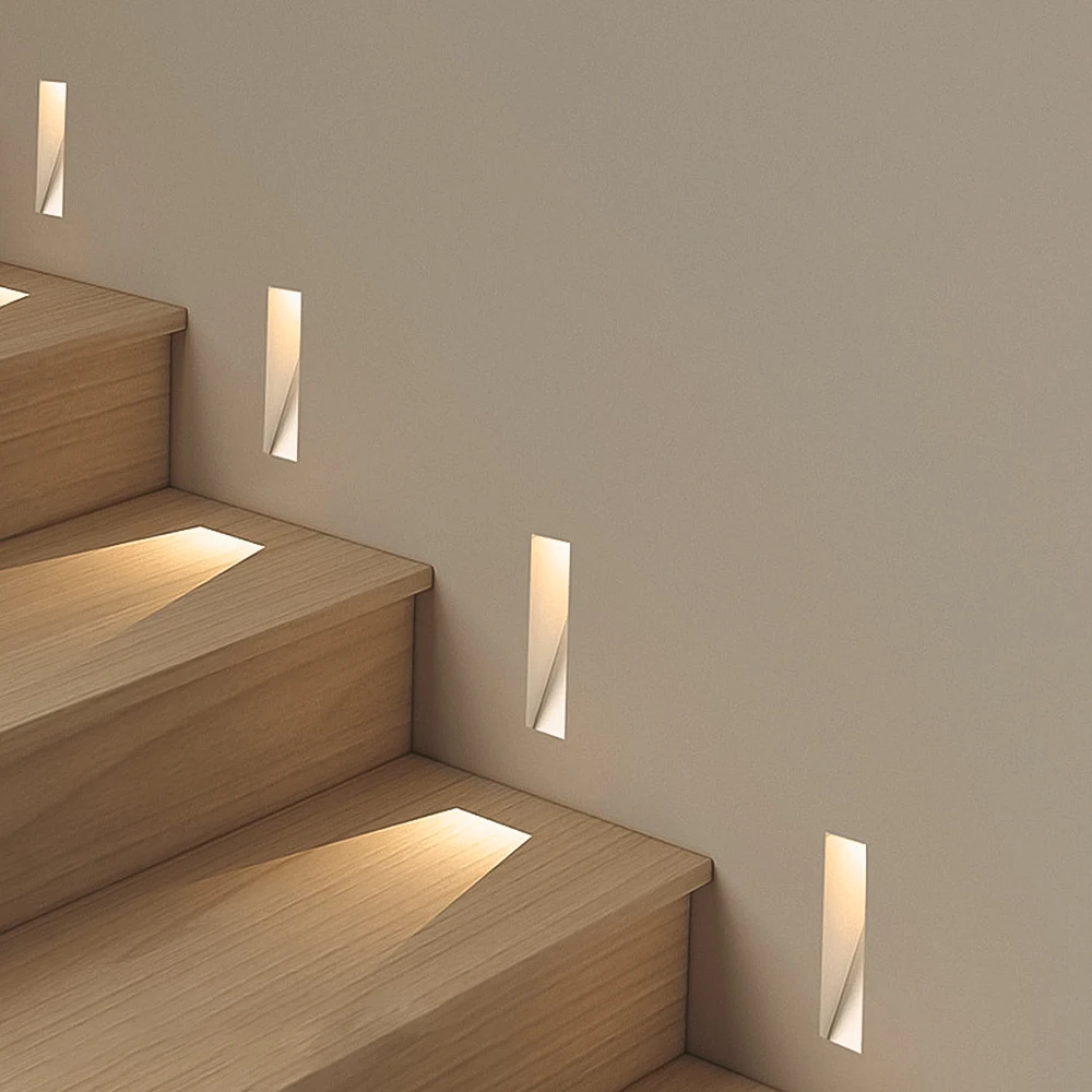 SCON Recessed Stair Step Wall Lamp 2W Stair Step Custom Night Lights Wall Lamp Hotel Indoor