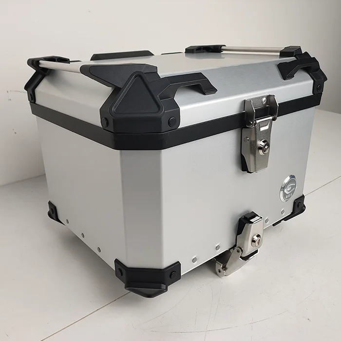 Большой багажный ящик COOCASE 45L для мотоцикла, алюминиевый футляр для хранения багажа, верхний корпус из сплава