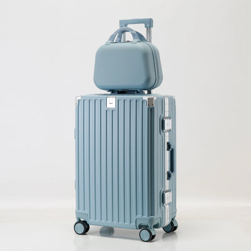 Carry On Luggage with Aluminum Frame, 20 Inch ABS Hard Shell Suitcase with Spinner Wheels  Lightweight Luggage for Travel