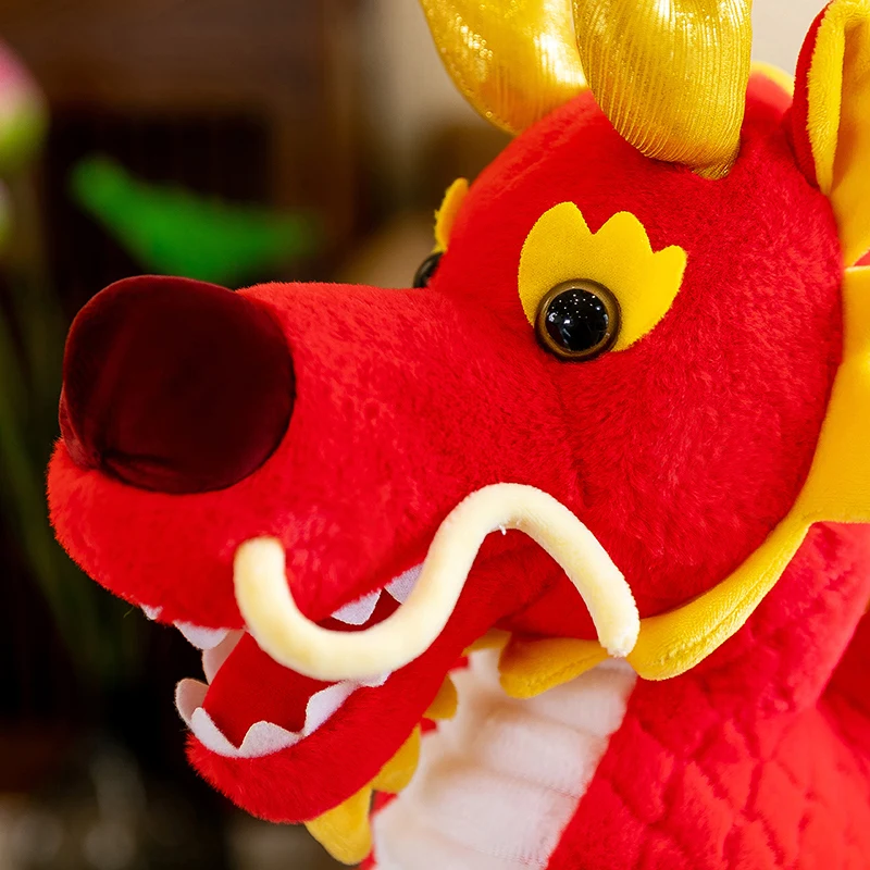 Chinese Dragon Year Mascot Plush Toy Creative Gift Wholesale Custom Boys and Girls Toys