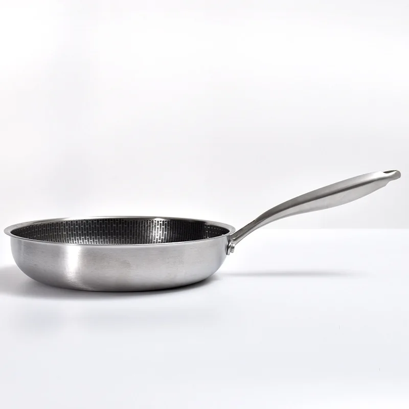 New arrival Kitchen Frying Pan Honeycomb Fry Pan Nonstick Hybrid Stainless Steel Cooking Frying Pan