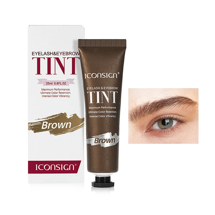 Private label Professional 3 in 1 Eyebrows lash Tint Instant Hybrid Long Lasting Lash Dye Brow Tinting Eyebrow Tint Dye Kit