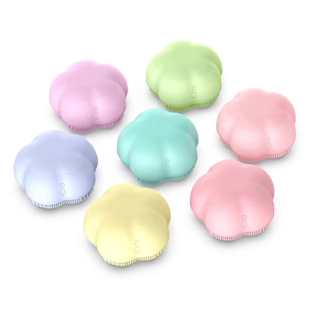 Силиконовая щетка для чистки лица, 4 режима работы, вращающиеся магнитные бусины, водонепроницаемая, перезаряжаемая, портативная