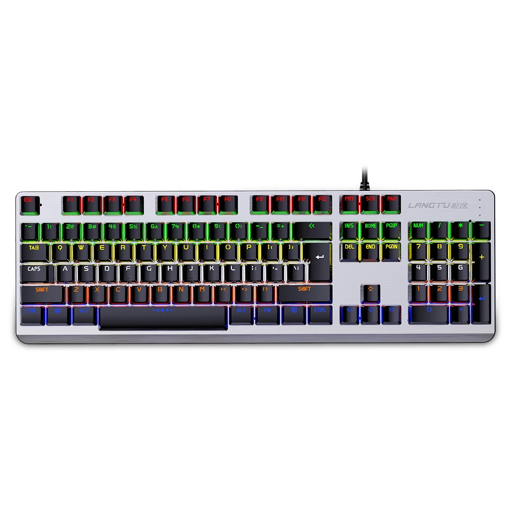 LANGTU G800 Latest Gaming Mechanical Keyboard with ABS+aluminium case USB Interface