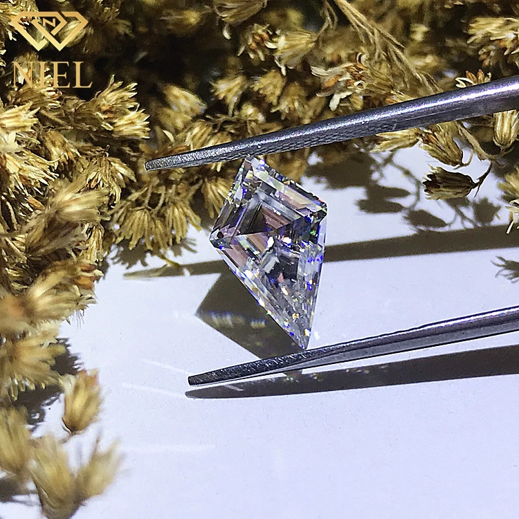 Customized kite cut synthetic diamond def manufacturer moissanite stone price