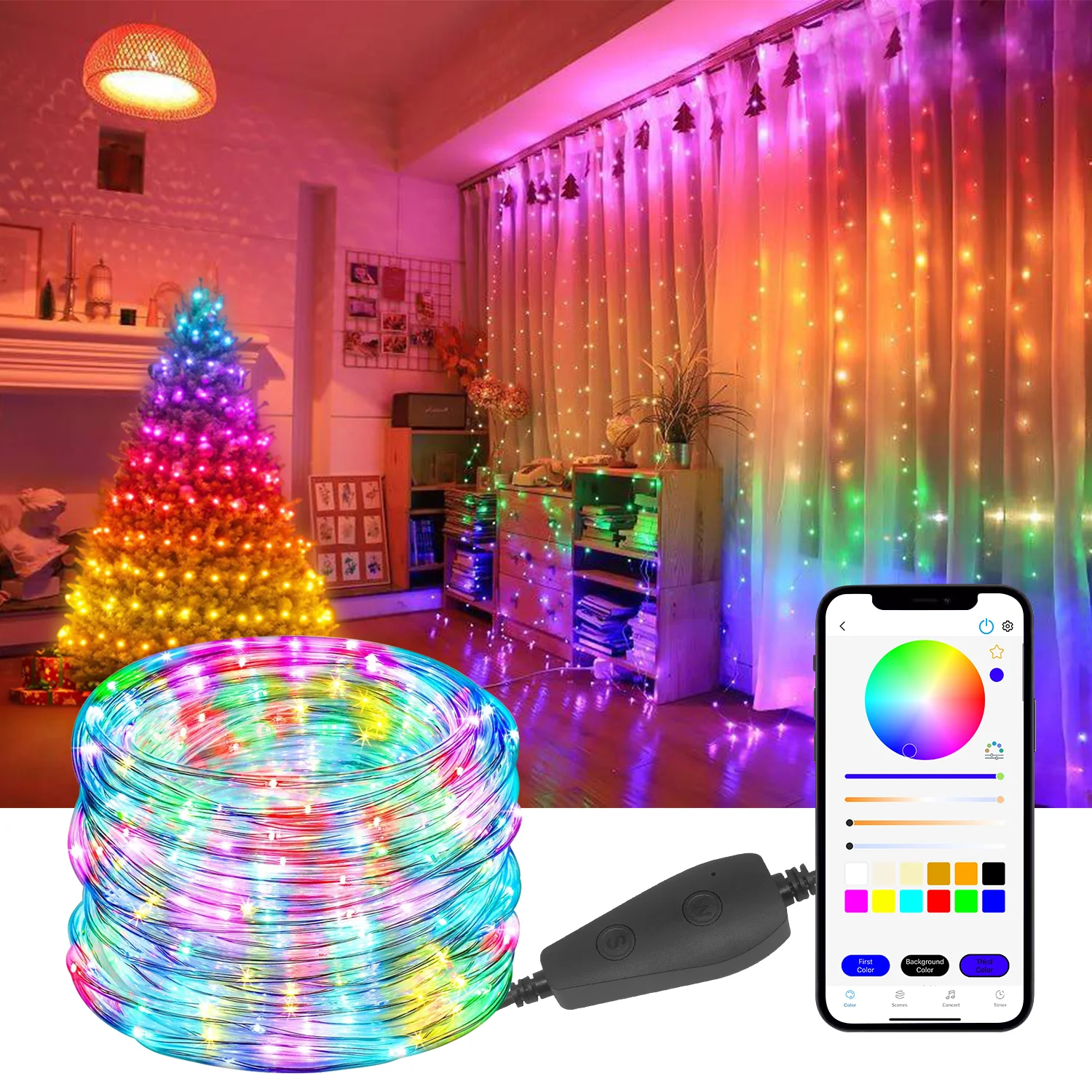 Прямая Продажа с фабрики медные сказочные огни ip65 водонепроницаемые rgb погоня за цветными светодиодными медными проводами гирлянда