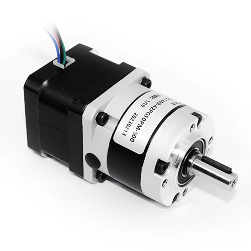 UMOT Nema17 0.972-10n.M 1.33/1.5a Geared Cnc Dc Stepepr Motor With Encoder With Wplf60 1:4 90 Degree Angle Gearbox With Driver