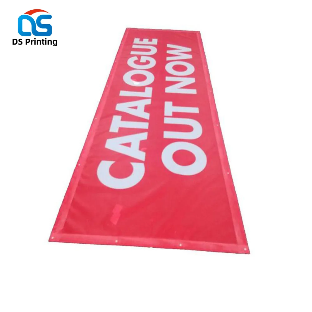 Custom personalized advertising event banner print image make logo print 2x8 ft cheap indoor pin banner logo
