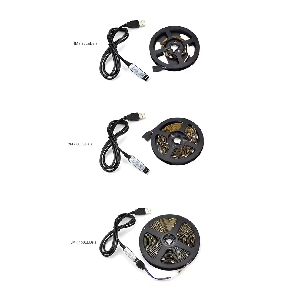 Joystar Energy Saving TV RGB 5M Strip Light Custom Design Remote Control LED Smart Strip Lights With USB