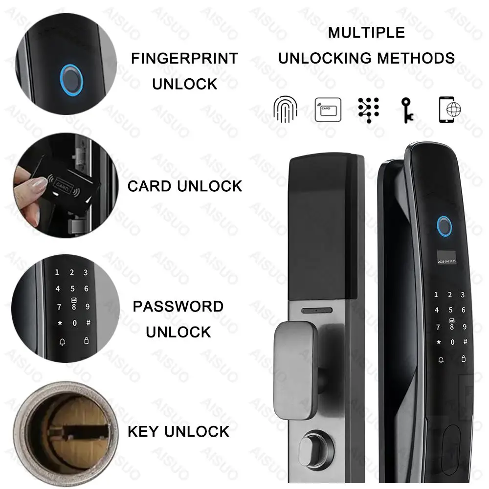 Лидер продаж, Wi-Fi-приложение, умный дверной замок с Биометрическим отпечатком пальца, Умный Замок TUYA