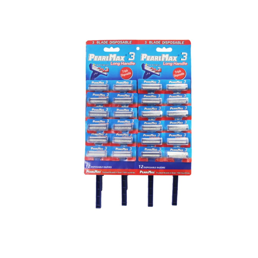 Pearl Max Wholesale Professional Manufacturer safety disposable triple blade razor for men women