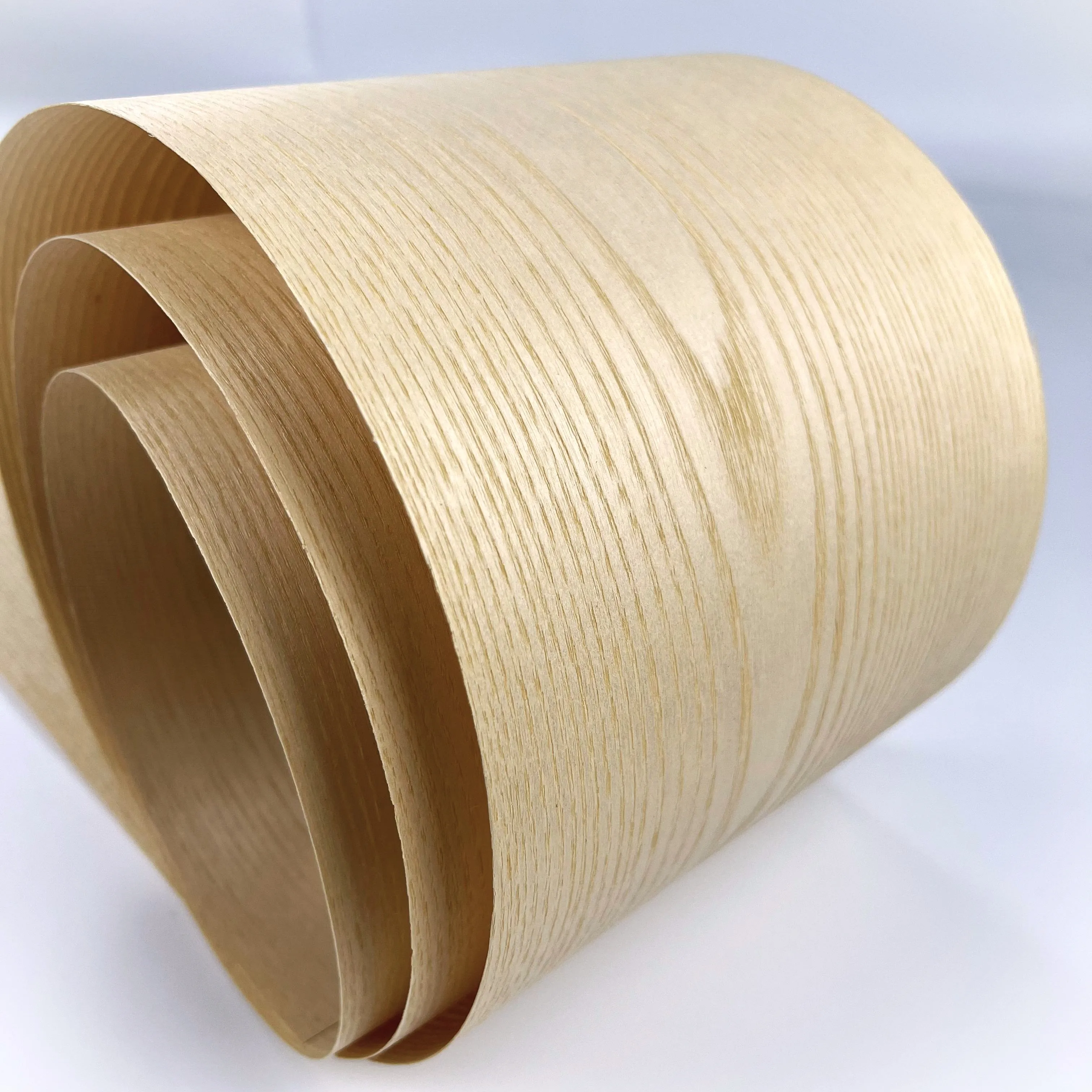 Wholesale A/AA Natural White Ash Wood Veneer0.45mm Mountain Grain Ash Veneer Sheets with Free Samples