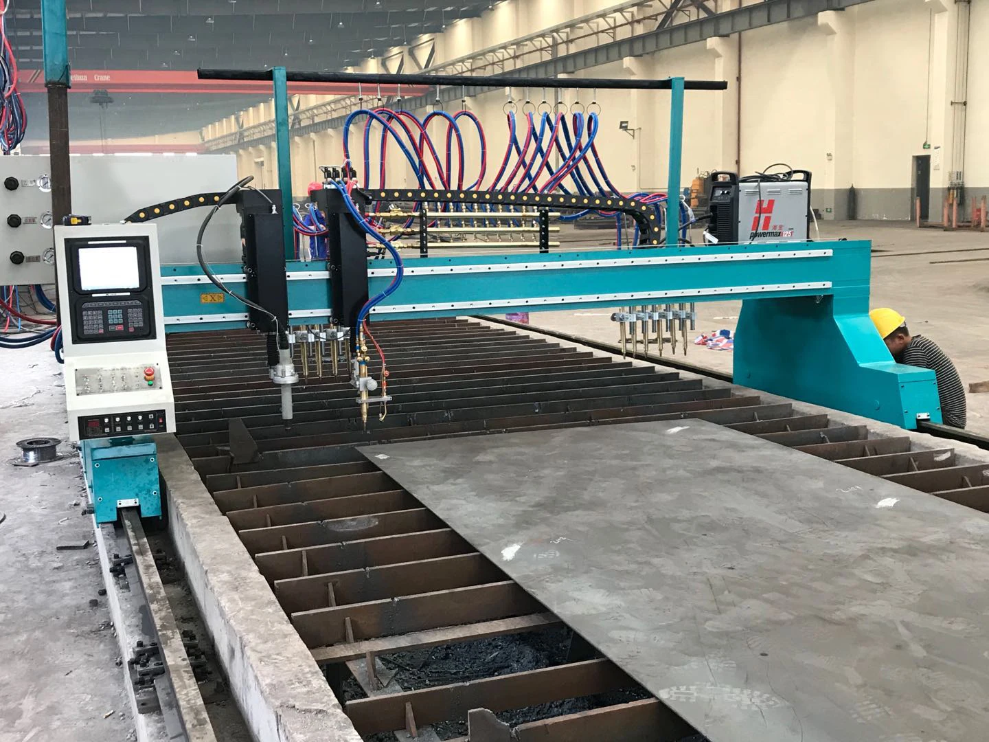 Gantry Type Steel Structure Industry Plasma Cnc Flame Cutting Machine For Strip Cutting