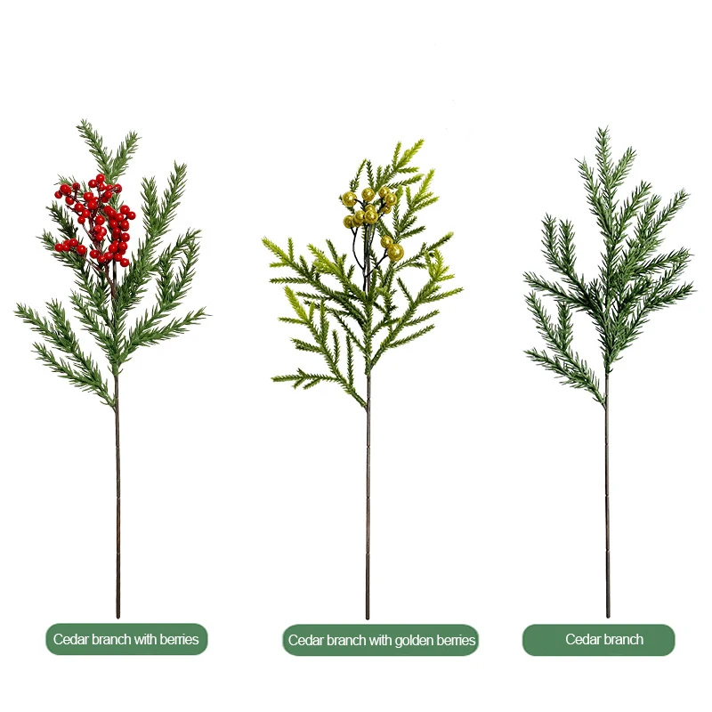 Christmas Pine Branch Artificial Christmas Green Branches Embellishing Home Garden Decoration Evergreen Pine Tree Branches