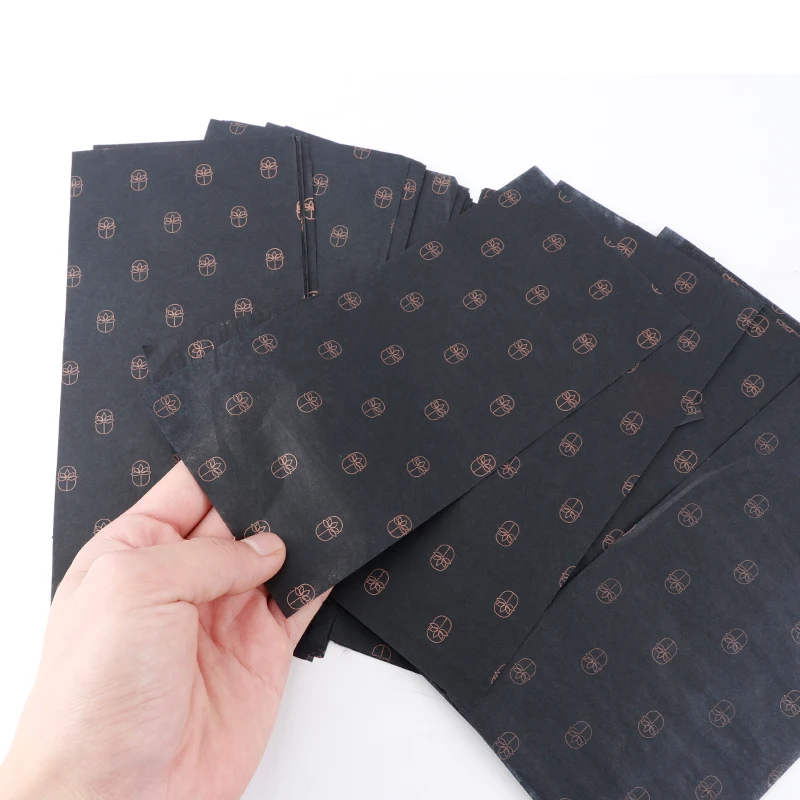 Custom printed tissue paper packaging for hair extension