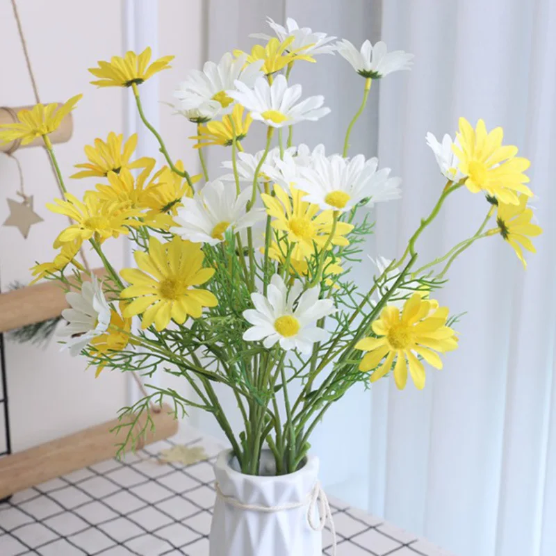 AYOYO Daisy Artificial Flower Home Dining Table Chamomile Outdoor Picnic Instagram Wind Simulation Flower