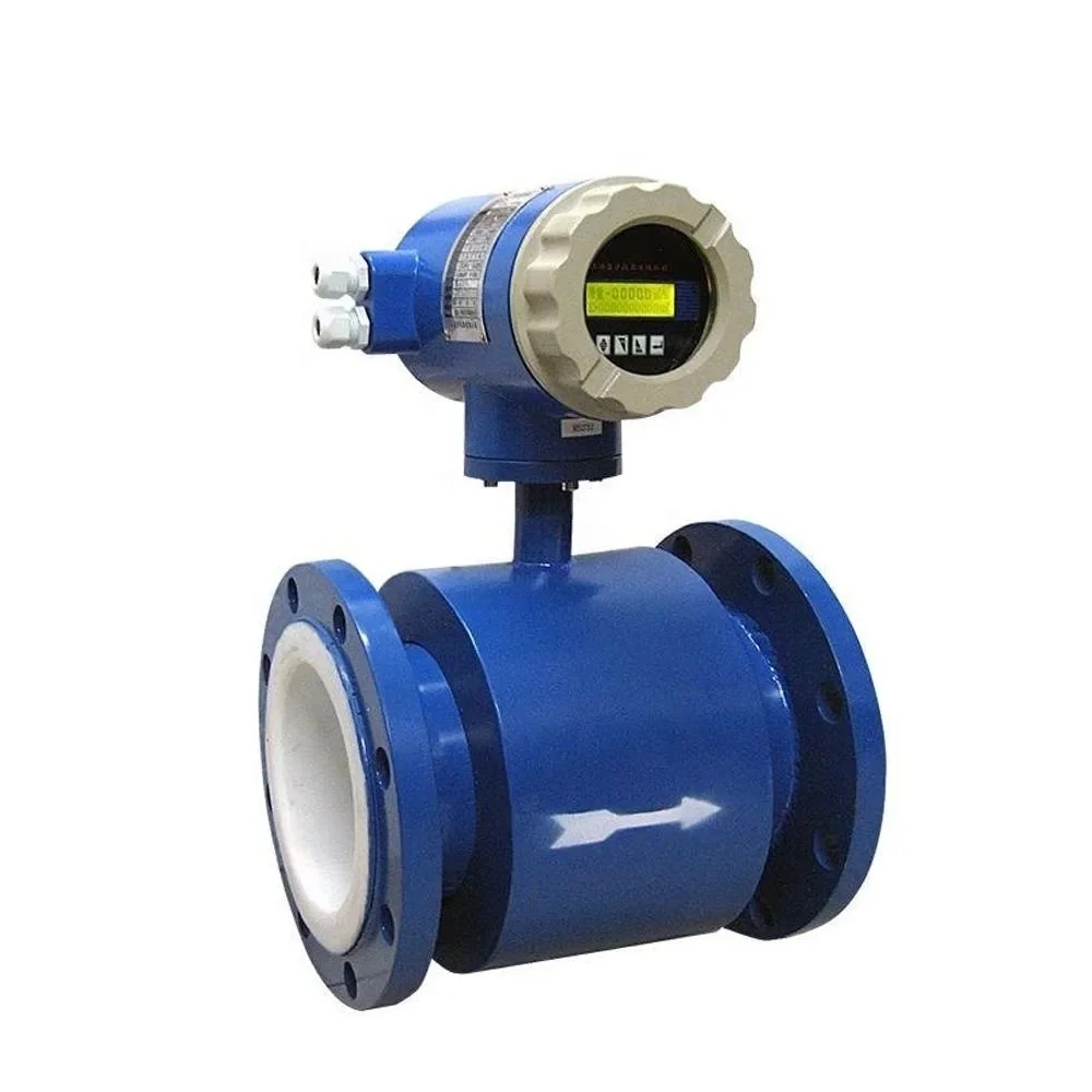 4-20ma output electromagnetic chemical flow meter digital magnetic water flow meter