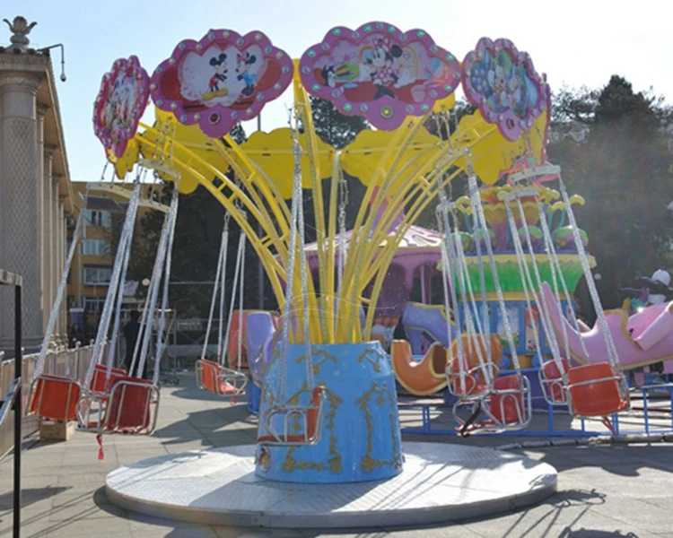 Chinese manufacture provides cheap price but high quality medium size amusement rides flying chair for sale