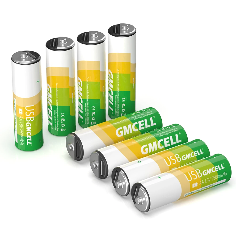 OEM Перезаряжаемый литий-ионный аккумулятор 800mAh 1000mAh 1500mAh 3.7v aa литиевый 1.5v